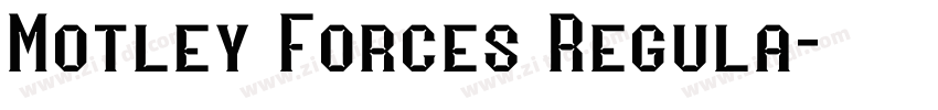 Motley Forces Regula字体转换